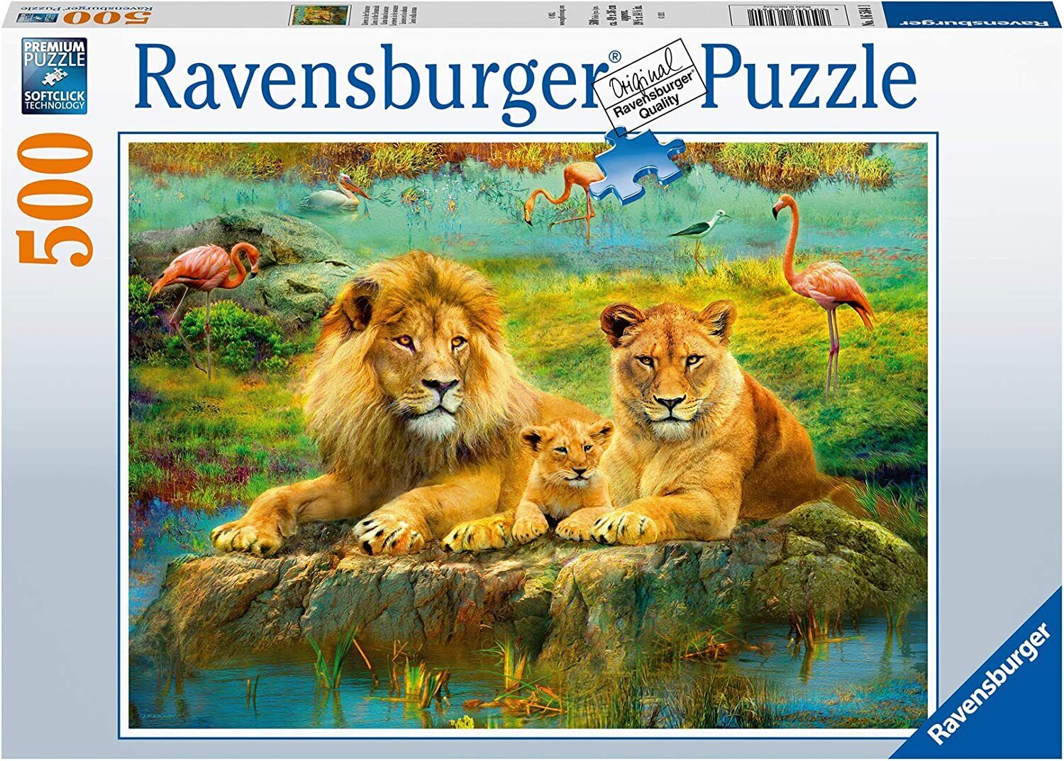 Lions in the Savannah Jigsaw Puzzle 500pc