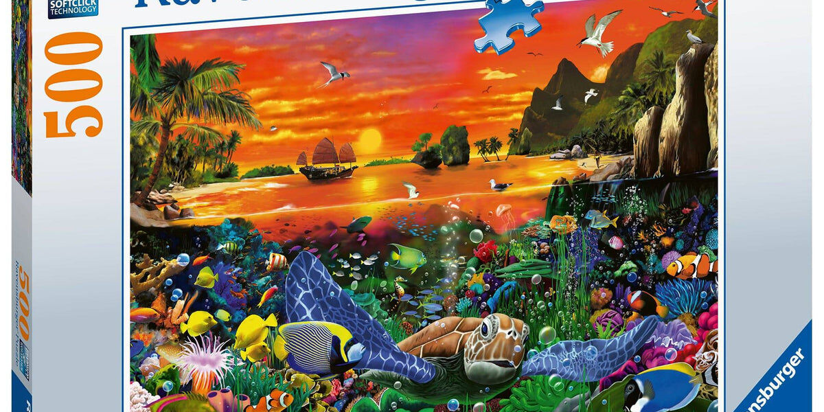 Turtle in the Reef Jigsaw Puzzle 500pc