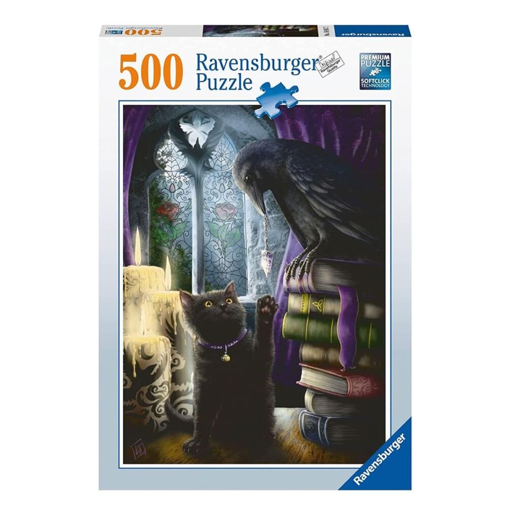 Black Cat and Raven Jigsaw Puzzle 500pc