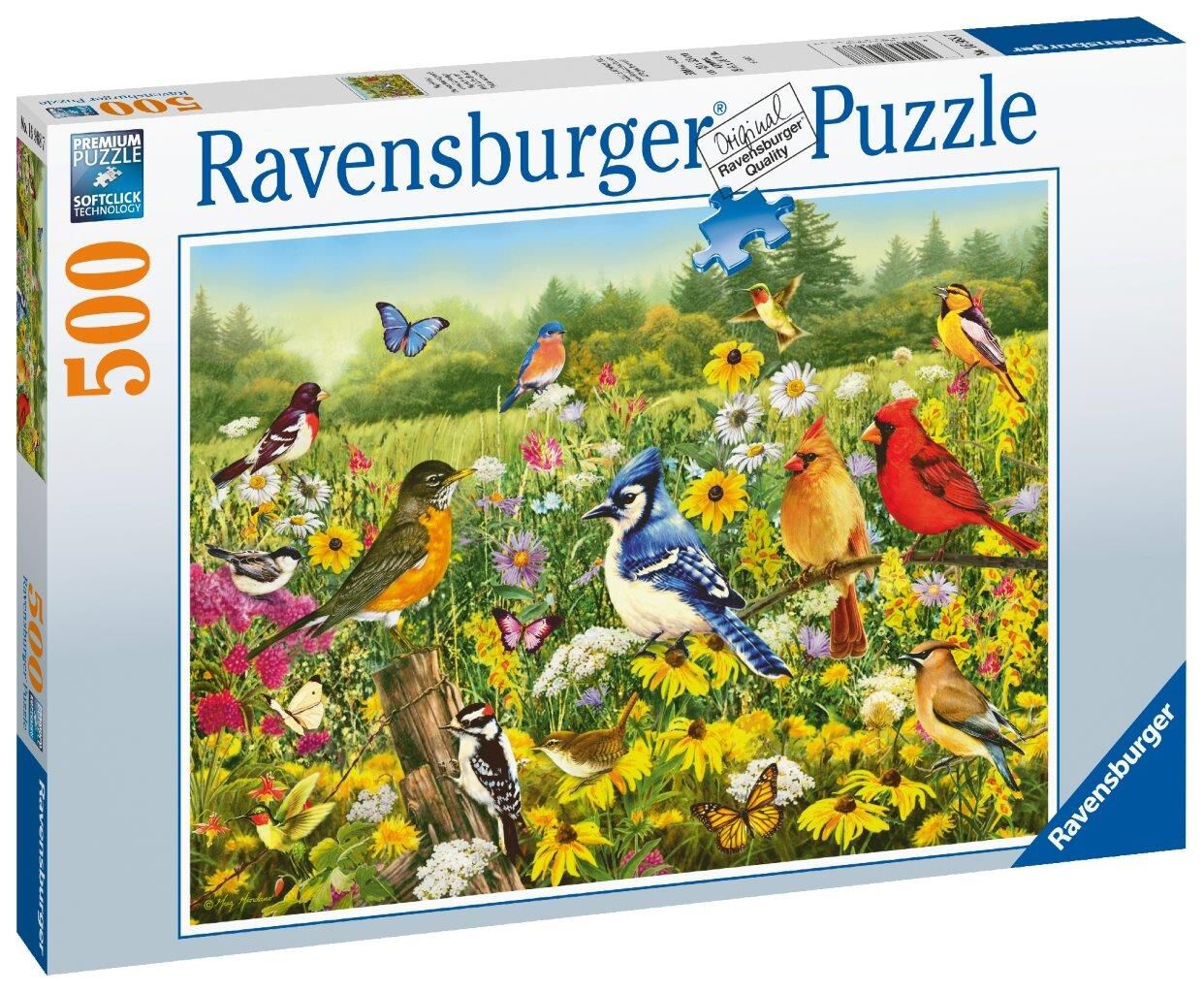 Birds In The Meadow Jigsaw Puzzle 500pc