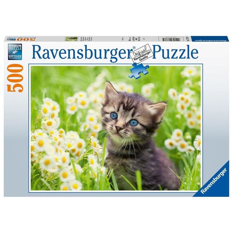 Kitten In The Meadow Jigsaw Puzzle 500pc