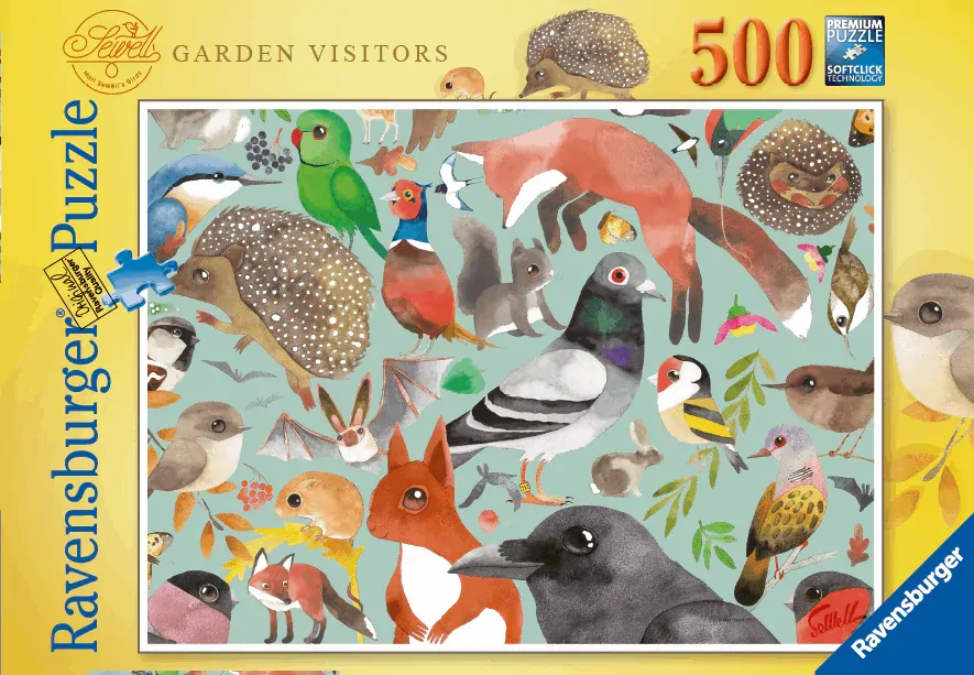 Garden Visitors Jigsaw Puzzle 500pc