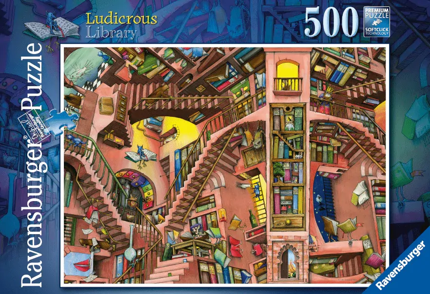 Ludicrous Library Jigsaw Puzzle 500pc