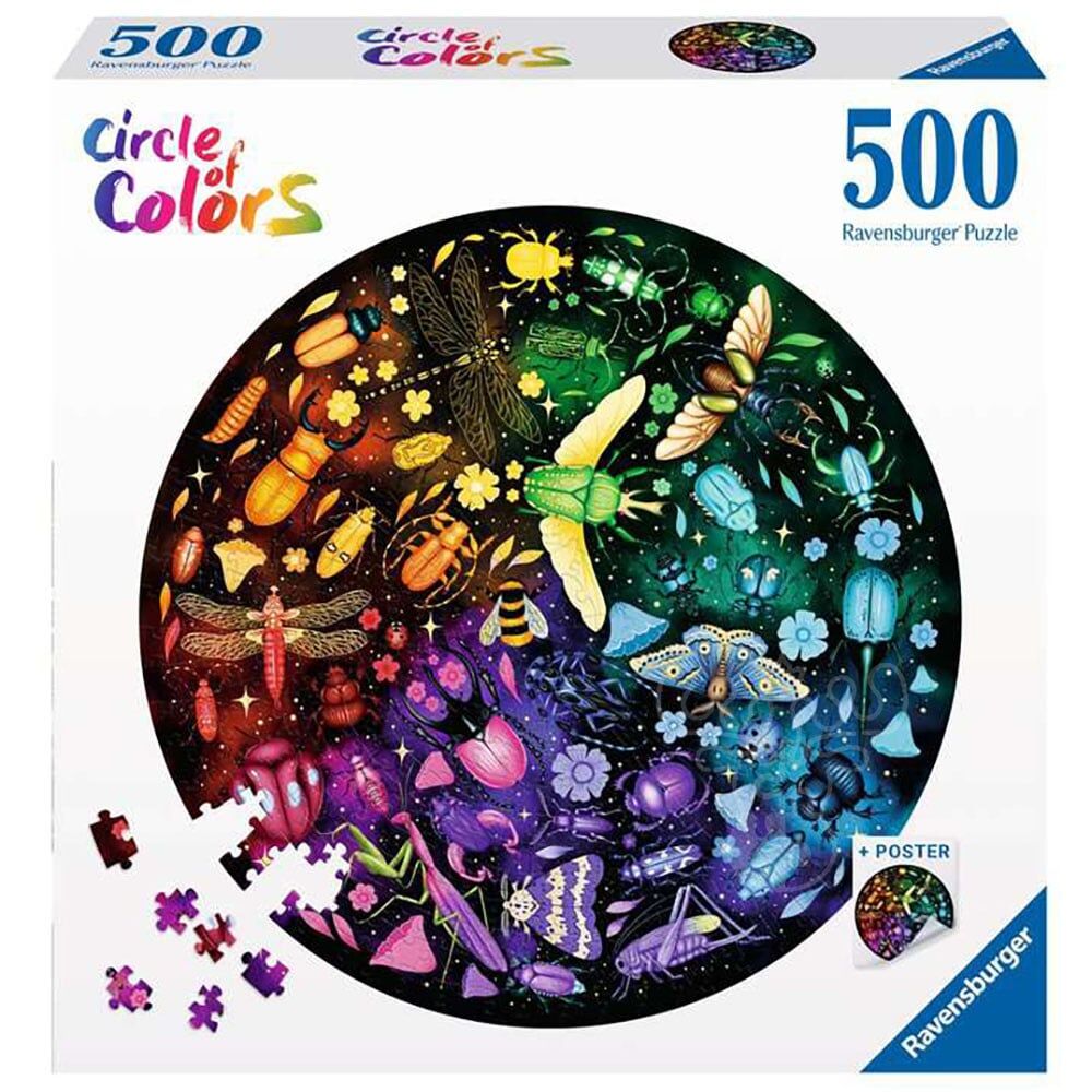 Circle of Colours: Insects Jigsaw Puzzle 500pc