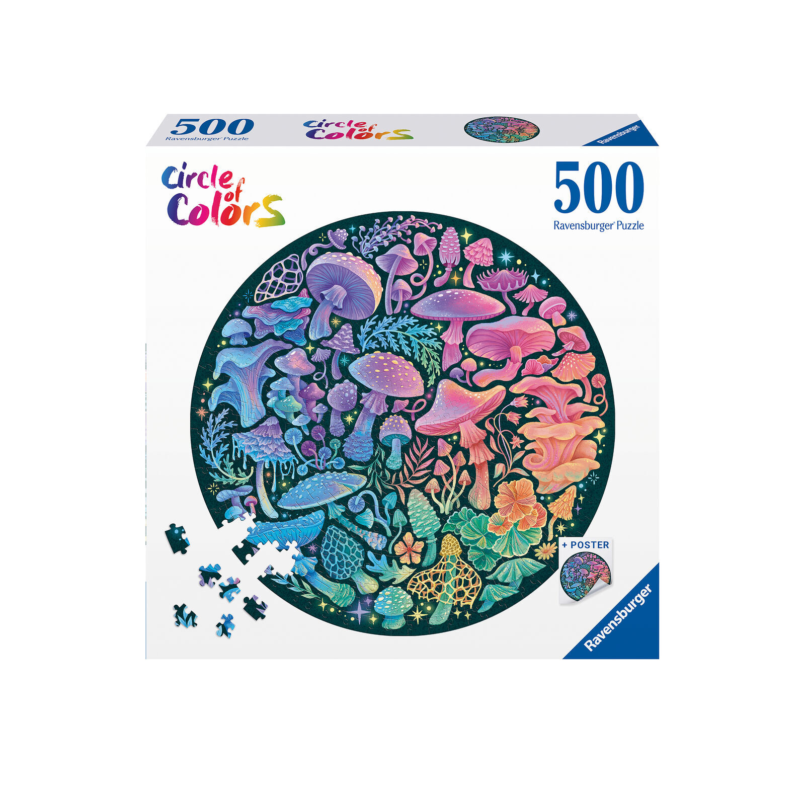 Circle of Colours: Mushrooms Jigsaw Puzzle 500pc