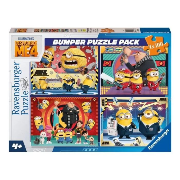 Ravensburger: Despicable Me Bumper Pack Puzzle 4x100 Pc