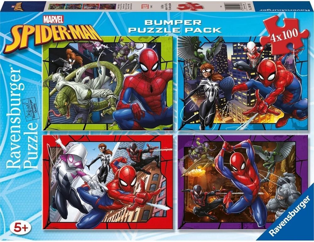 Ravensburger: Spider-Man Protector of New York 4x100 Pieces