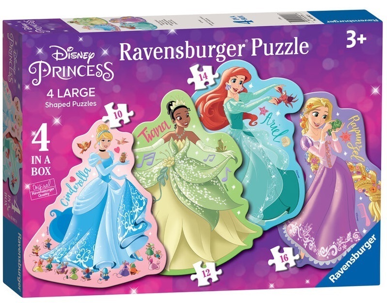 Ravensburger: Disney Princess 4 Shaped Puz in a Box