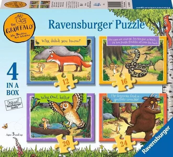 The Gruffalo Jigsaw Puzzles 12/16/20/24pc