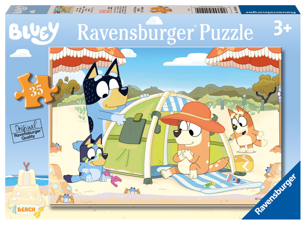 Bluey: Beach Day! Jigsaw Puzzle 35pc