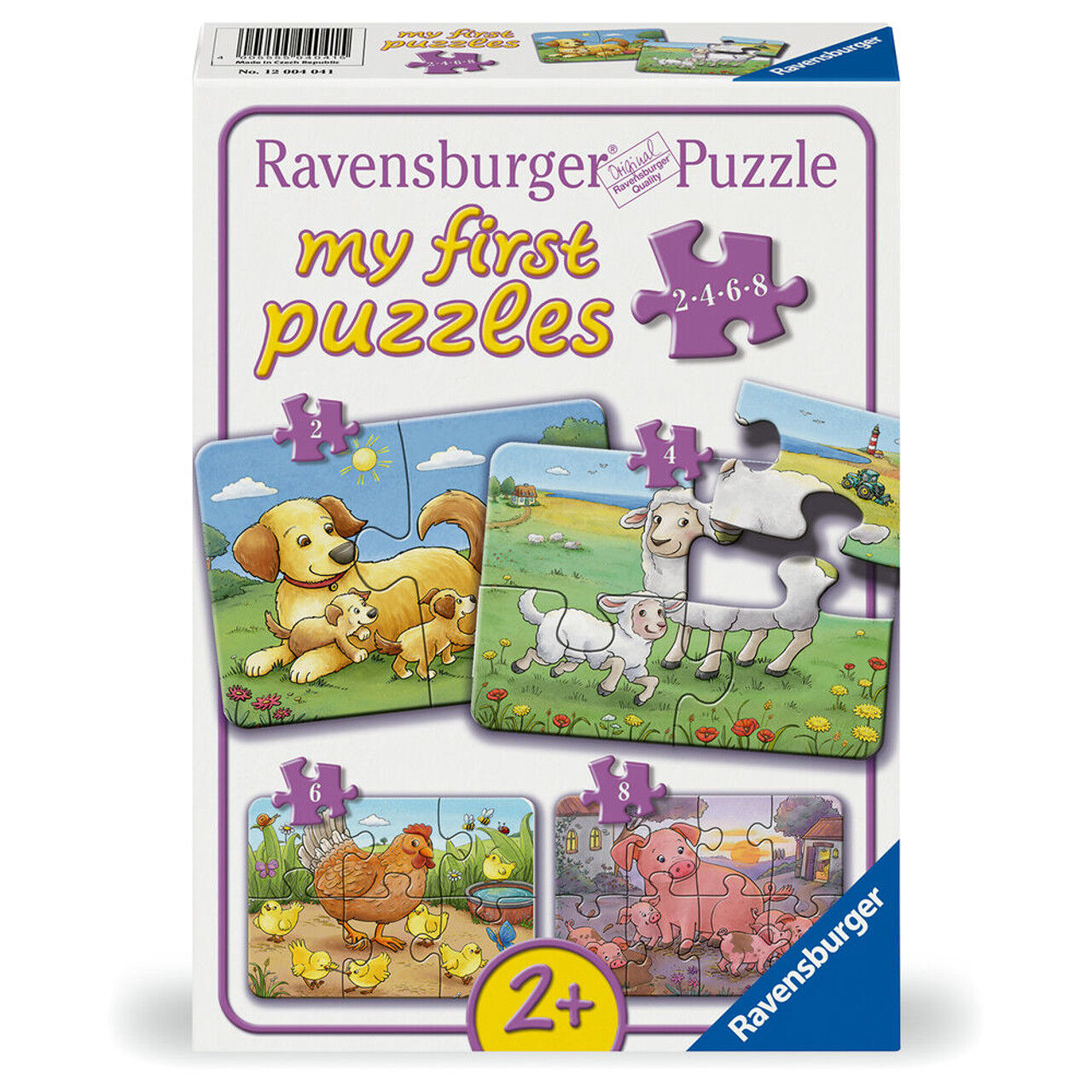 Animal Families My First Jigsaw Puzzle 2/4/6/8pc