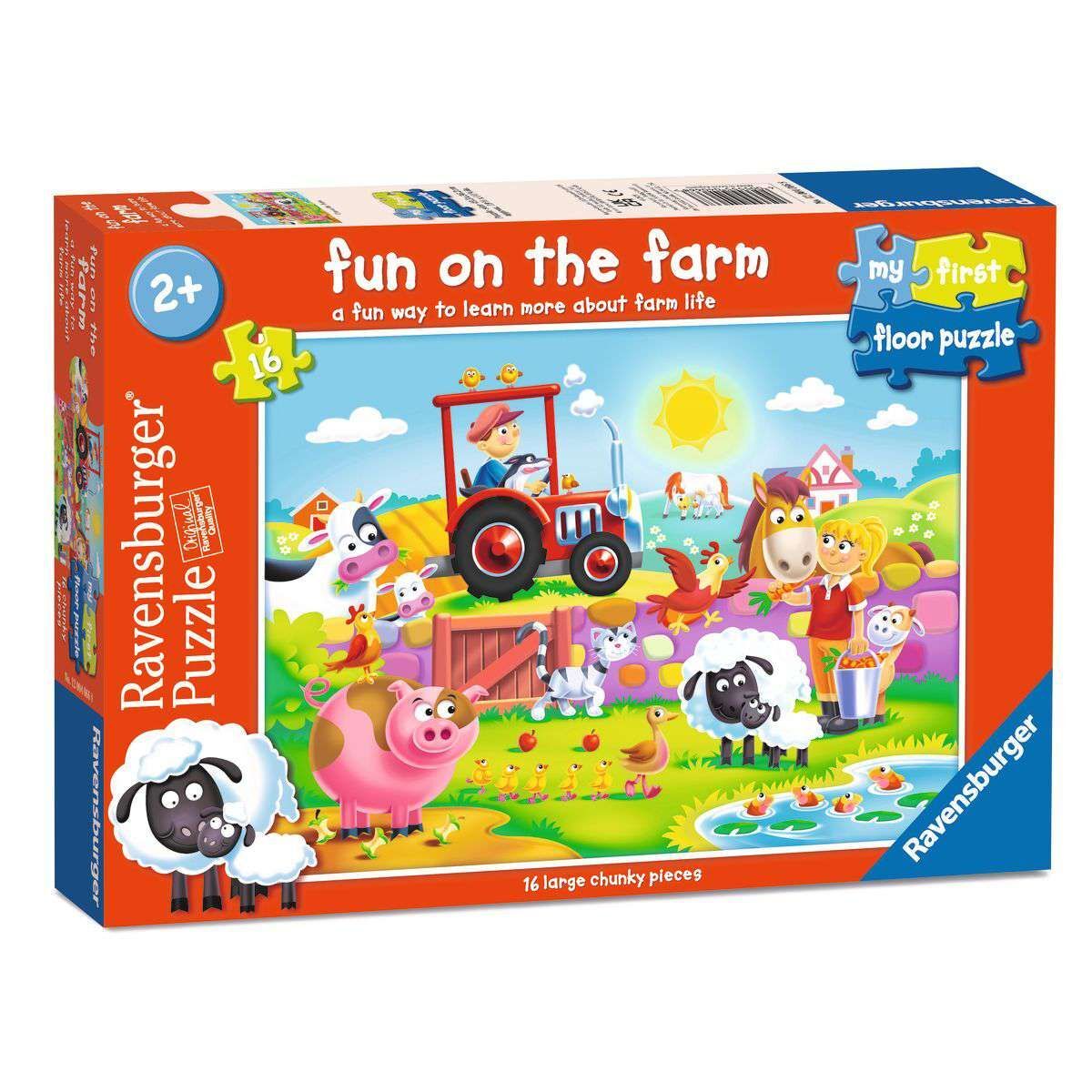 Fun on the Farm First Floor Jigsaw Puzzle 16pc