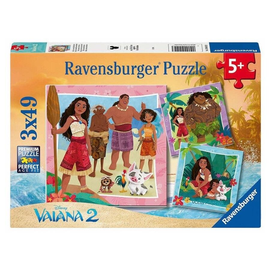 Moana 2 Jigsaw Puzzle 3x49pc