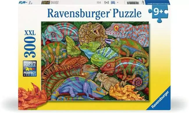 Riveting Reptiles Jigsaw Puzzle 300pc