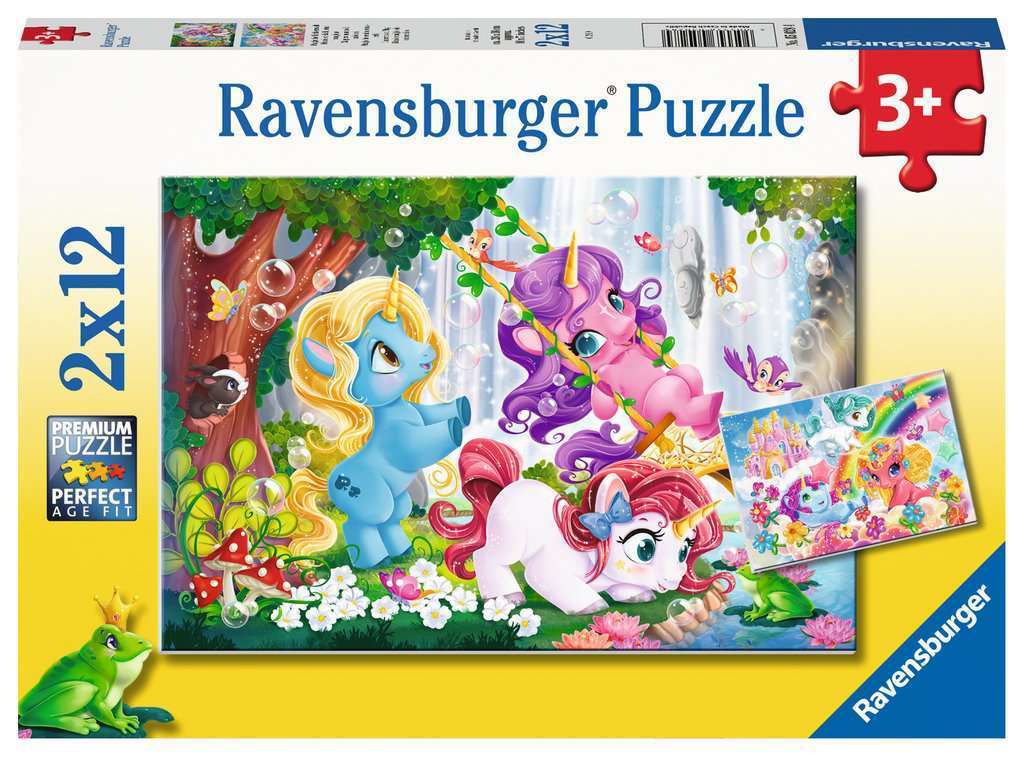 Ravensburger: Unicorns at Play 2x12pc