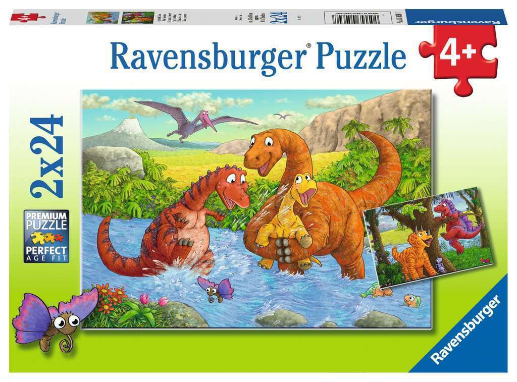 Ravensburger: Dinosaurs at play 2x24pc