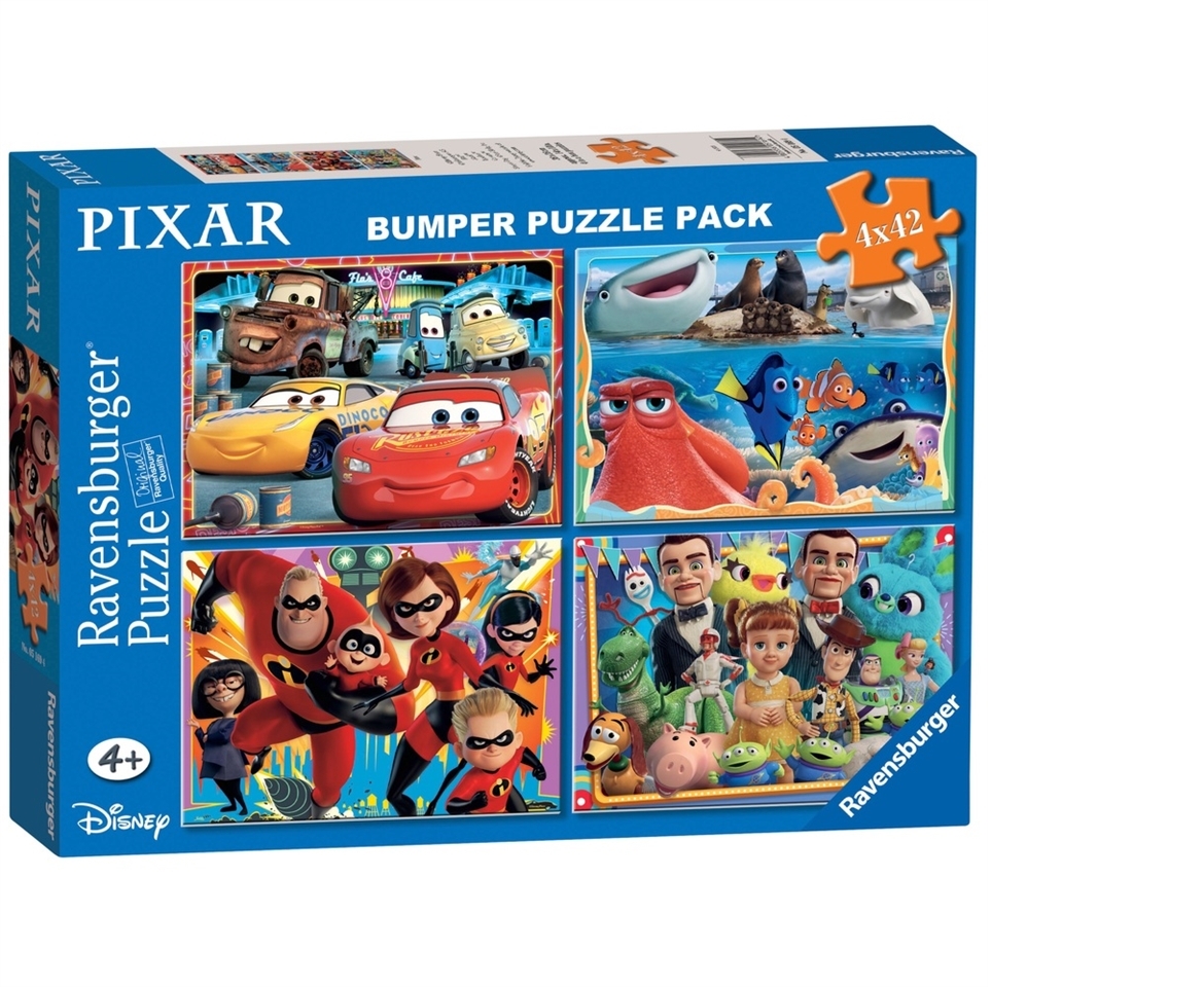 Ravensburger: Disney Pixar 4x42pc Bumper Pack