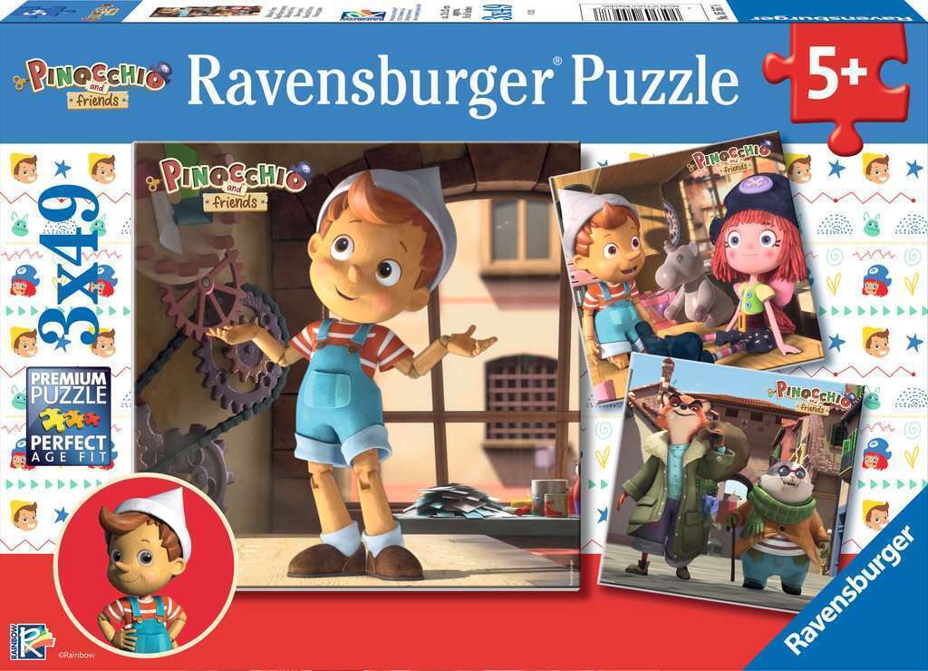 Ravensburger: Pinocchio 3x49pc