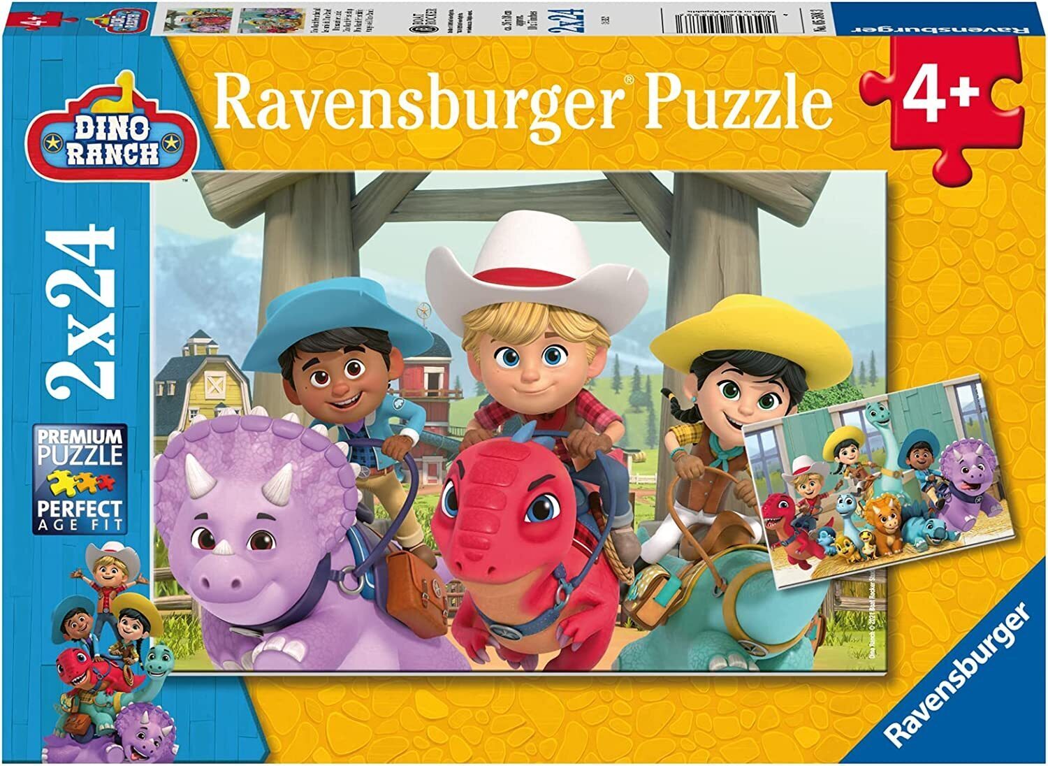 Ravensburger: Dino Ranch Friendship Puzzle 2x24pc