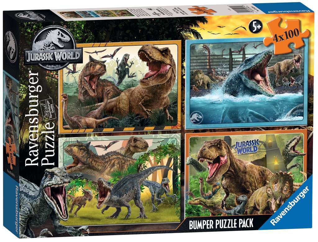 Ravensburger - Jurassic World Bumper Pack 4x100p