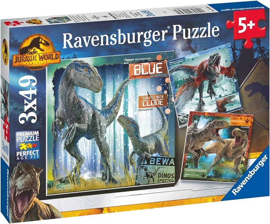 Ravensburger - Jurassic World Domination 3x49p