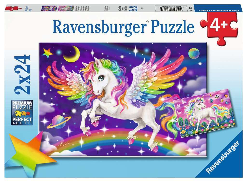 Ravensburger - Unicorn and Pegasus 2x24p