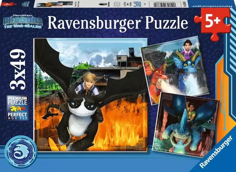 Dragons Jigsaw Puzzle 3x49pc