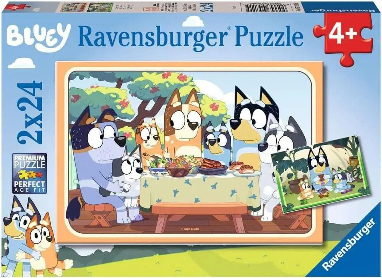 Bluey Let's Do This! Jigsaw Puzzle 2x24pc