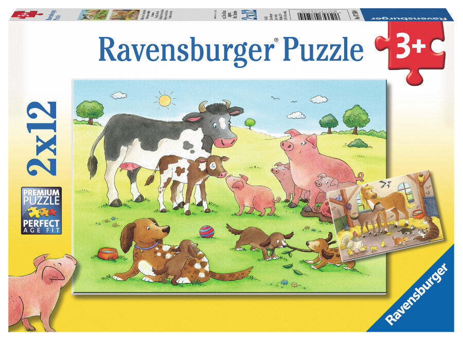 Ravensburger - Farm Animals 2x12p