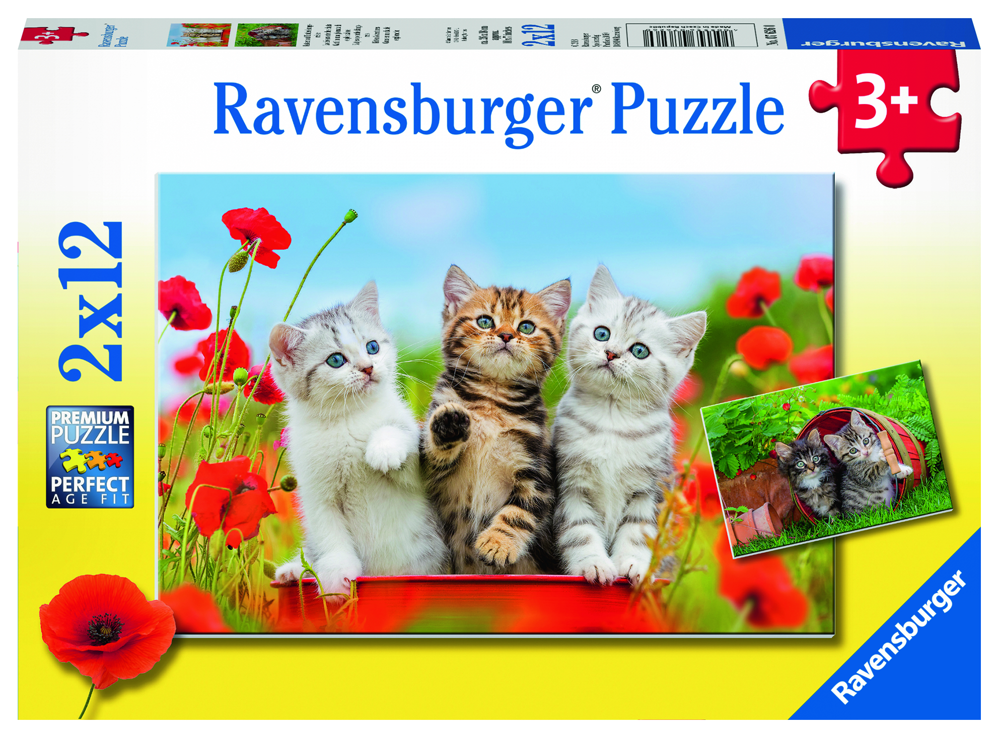 Ravensburger: Kitten Adventures Puzzle 2x12pc
