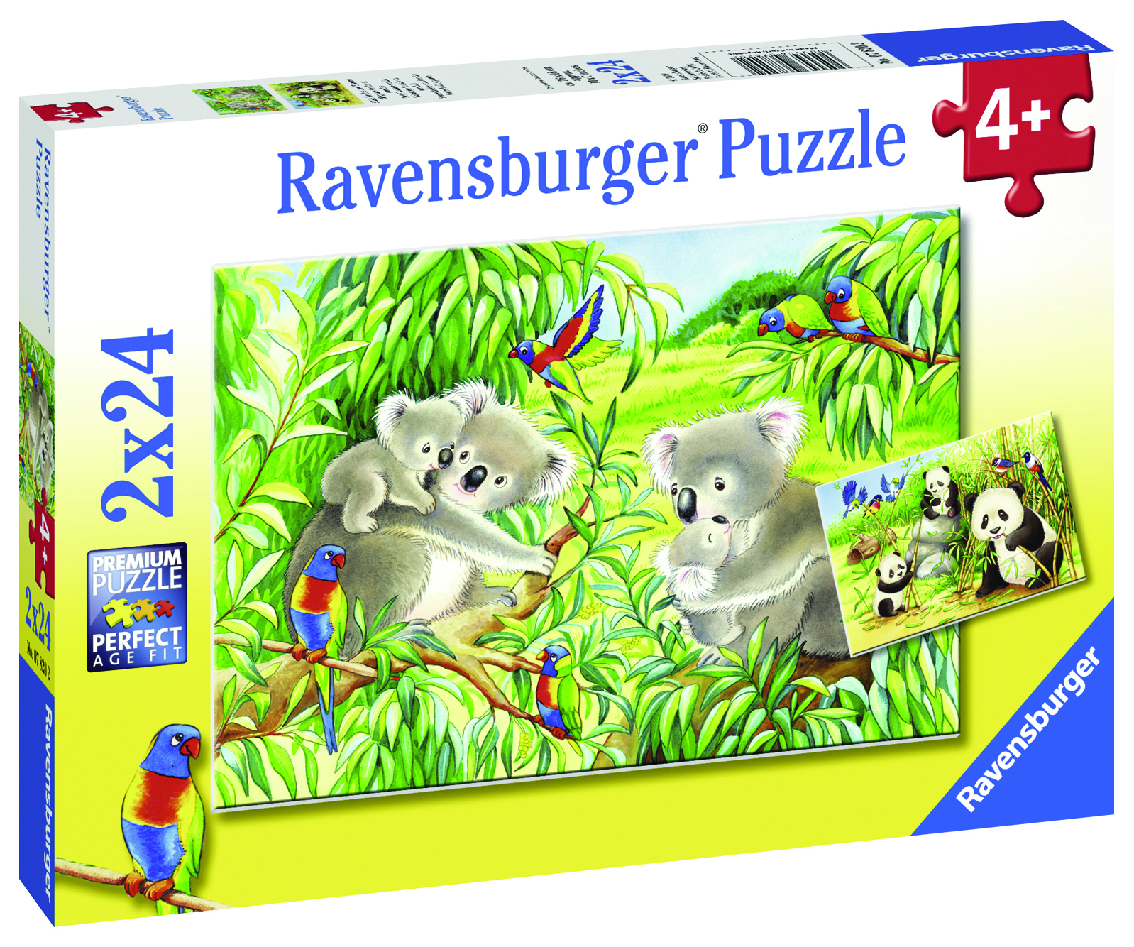 Ravensburger: Sweet Koalas and Pandas Puzzle 2x24pc