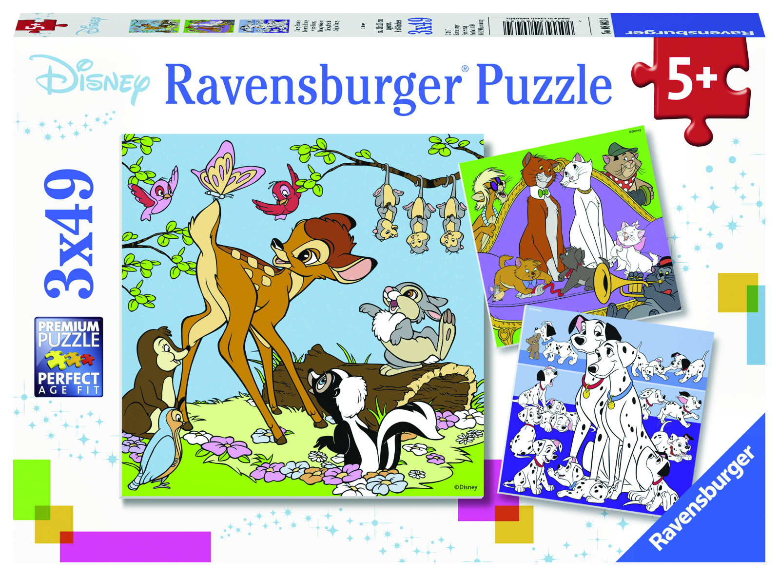 Ravensburger: Disney Friends Puzzle 3x49pc