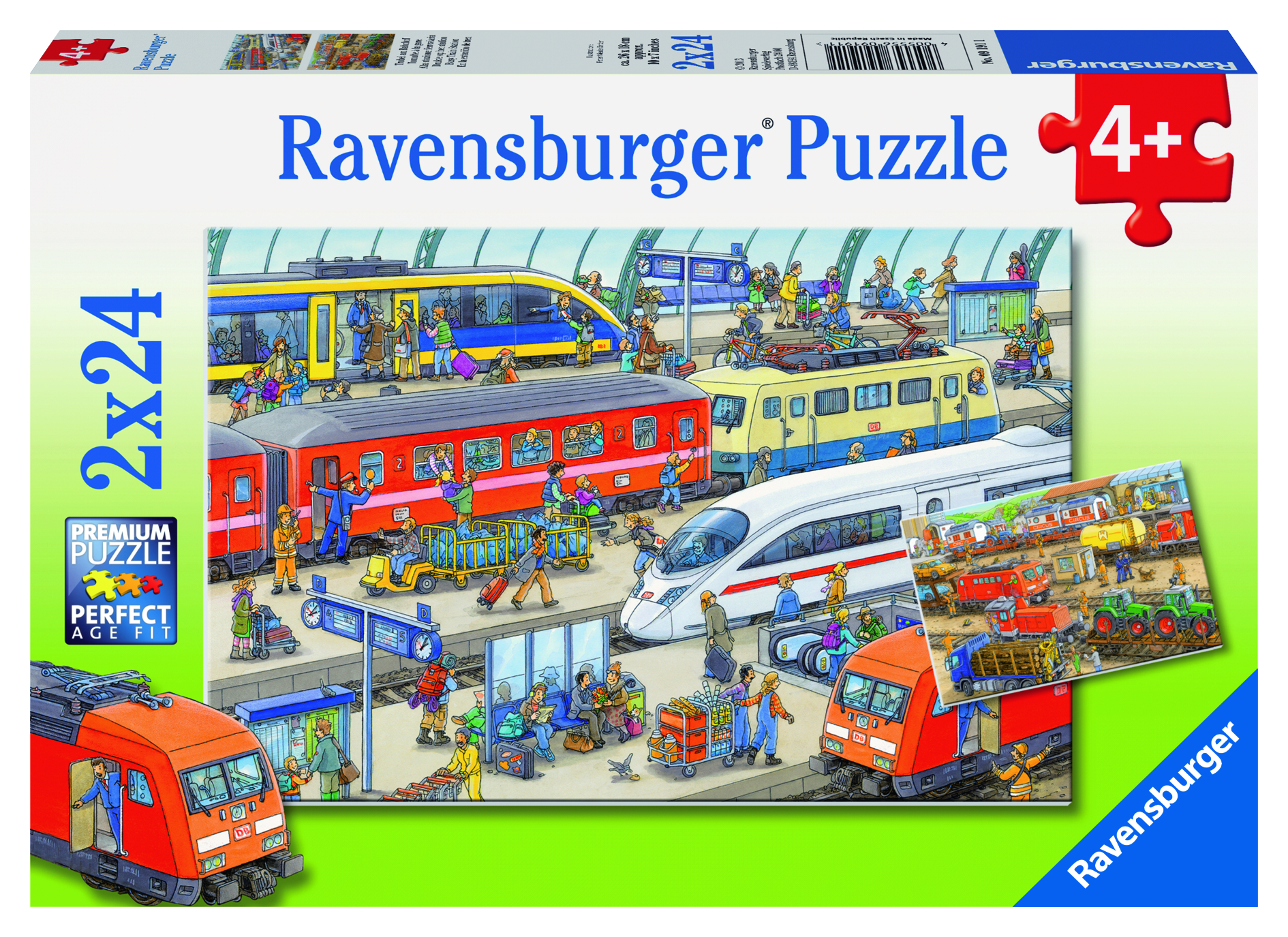 Ravensburger: Busy Train Station Puzzle 2x24pc