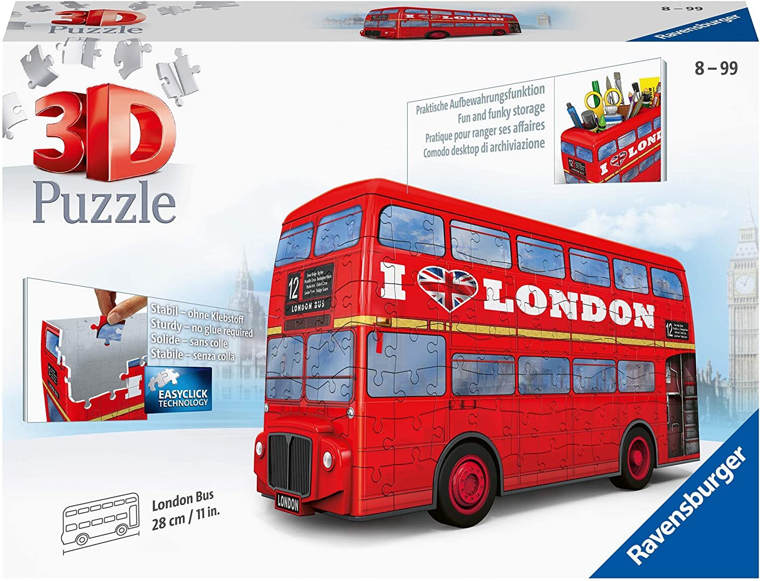 Ravensburger 3D Puzzle: London Bus 216pc