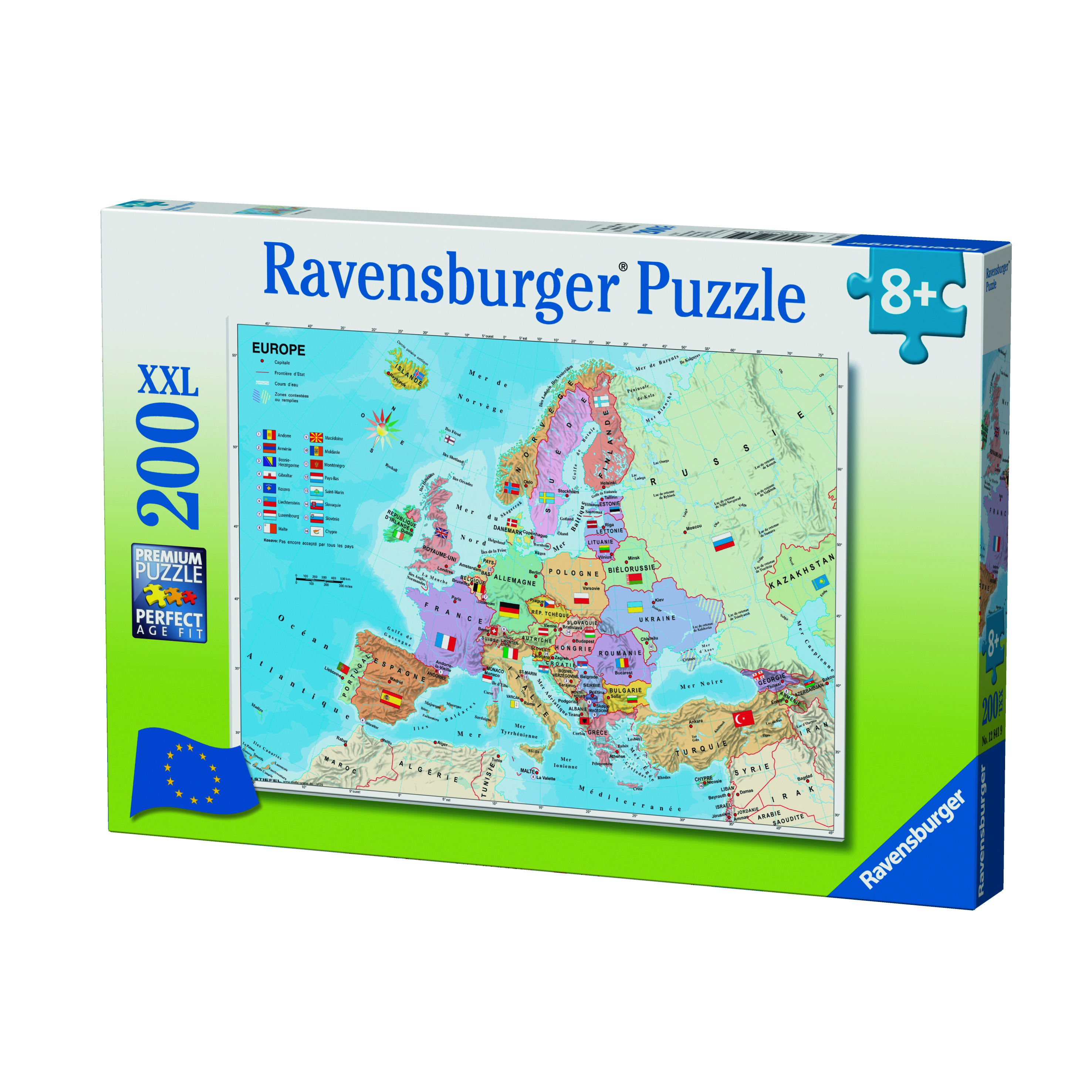 Ravensburger: European Map Puzzle 200pc