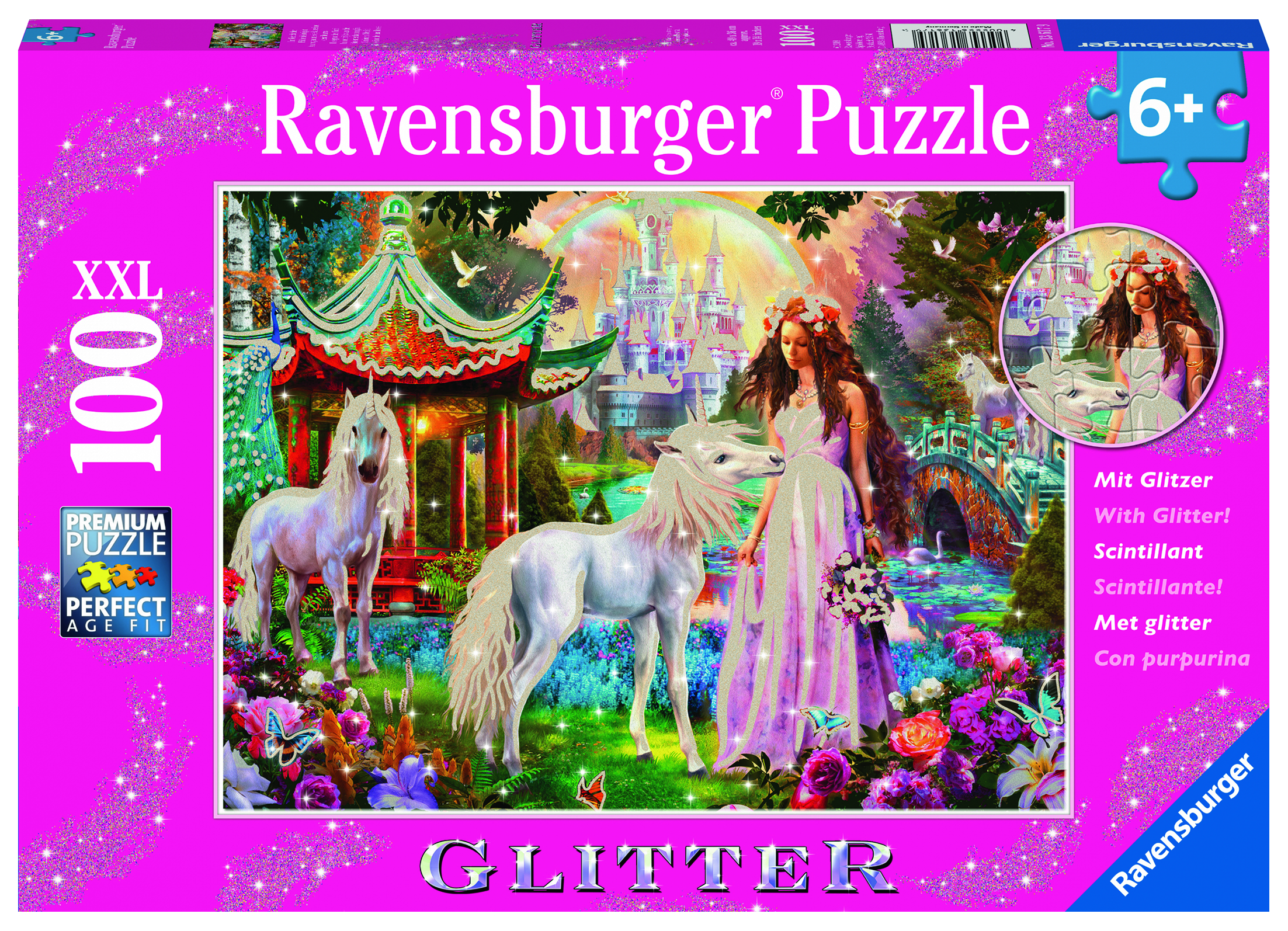 Princess with Unicorn Puzzle 100pc