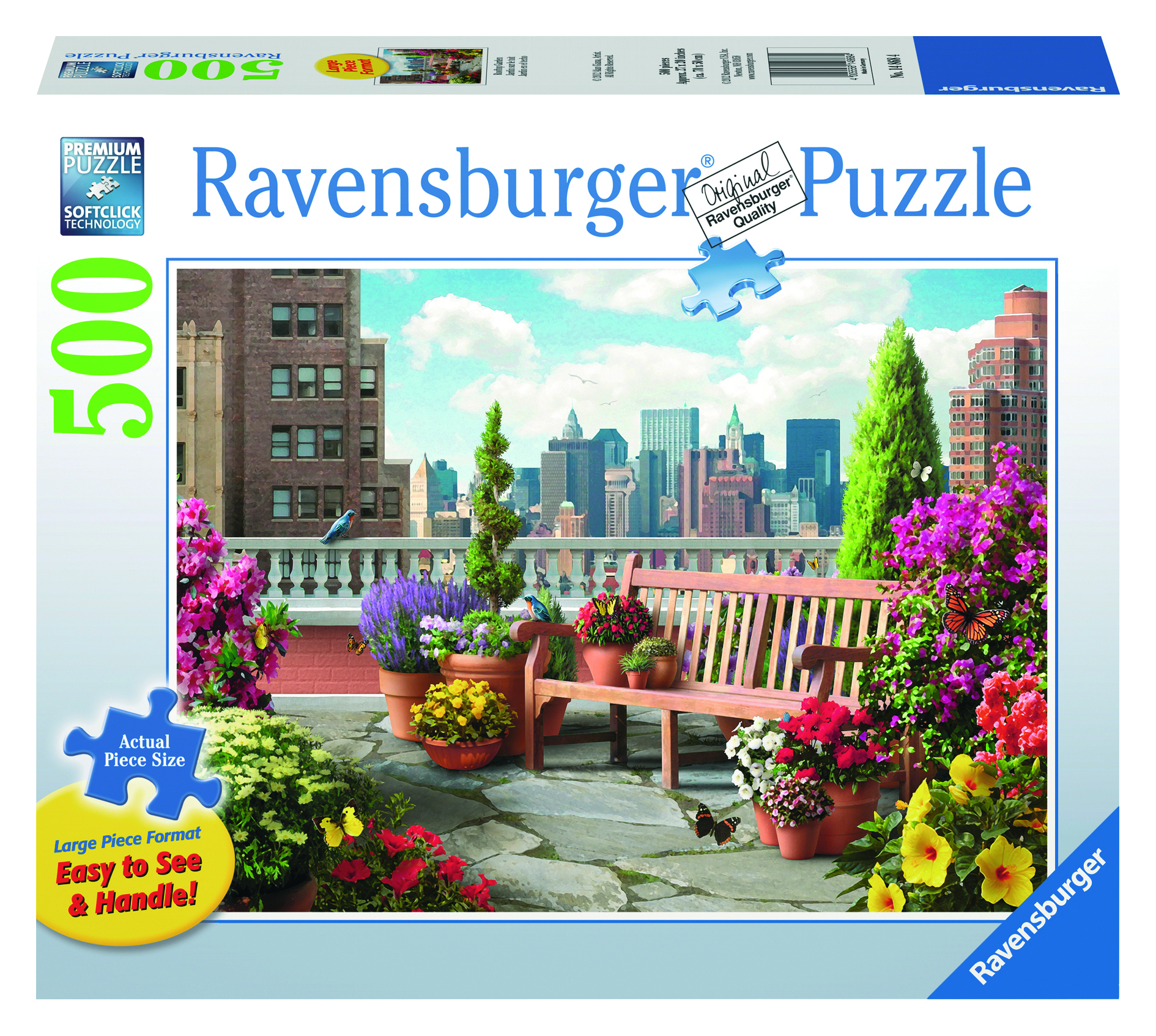 Ravensburger: Rooftop Garden Puzzle 500pc Large Format