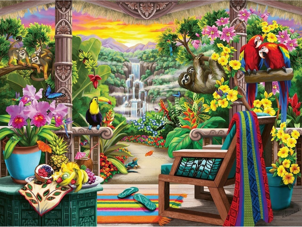 Tropical Retreat Jigsaw Puzzle 750pc (Large Format)