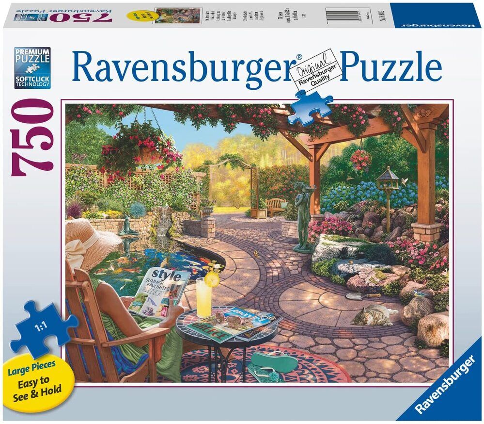 Cosy Backyard Bliss Jigsaw Puzzle 750pc Large Format