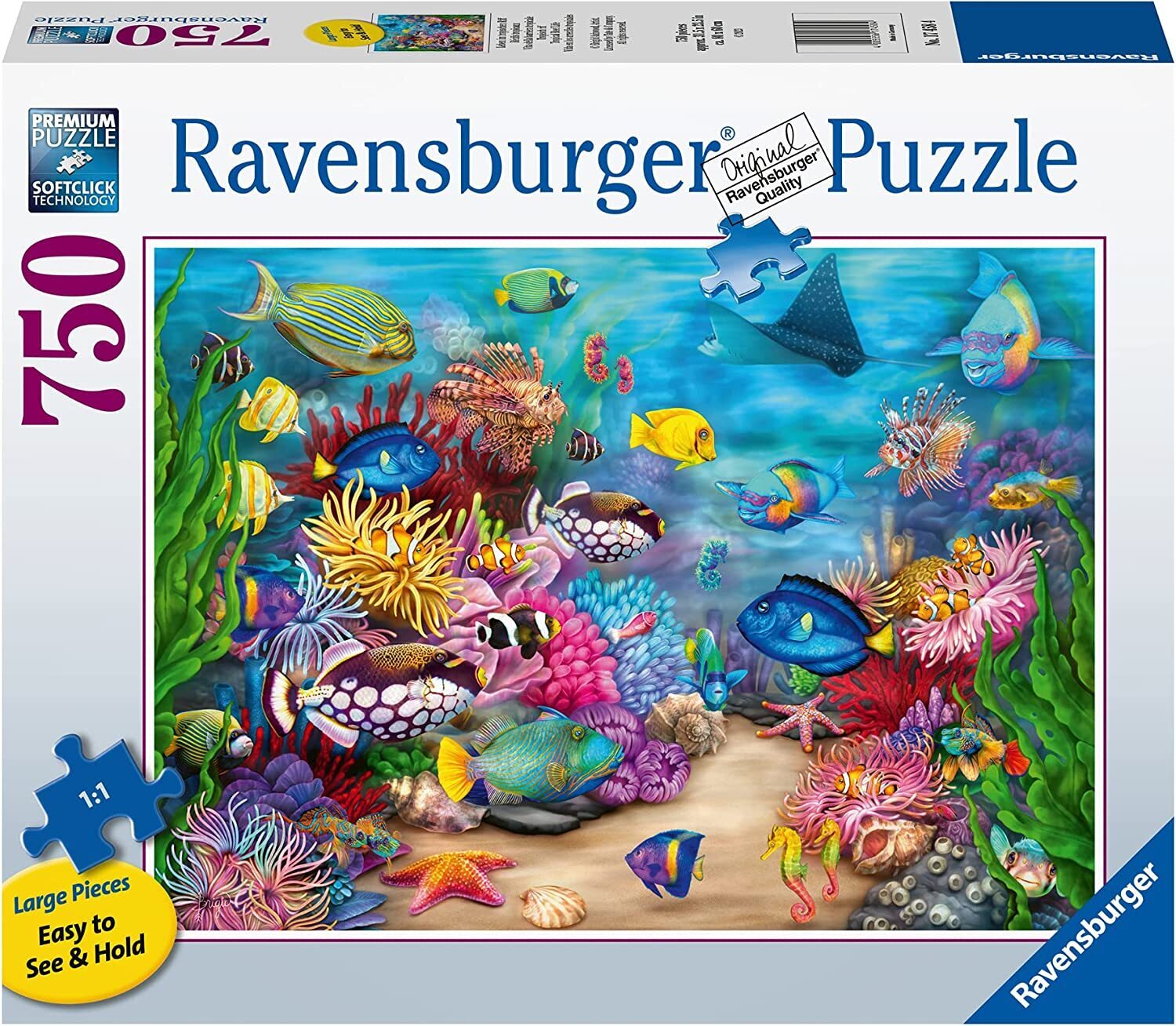 Tropical Reef Life Jigsaw Puzzle 750pc Large Format
