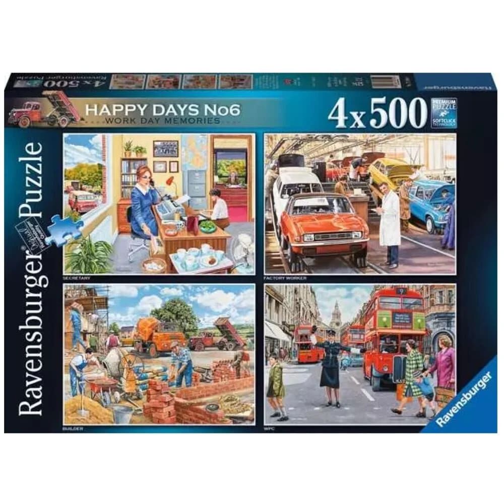 Trevor Mitchell: Happy Days No6 - Work Day Memories 4 x 500pc