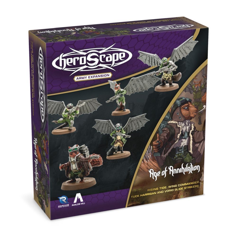 Heroscape - - Rising Tide - Wing Commander Tuck Harrigan and Vorid Glidestrikers Army Expansion