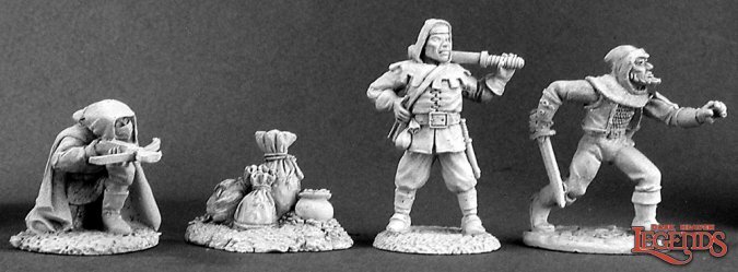 Reaper Dark Heaven Legends: 02677 Townsfolk IV: Bandits (4)