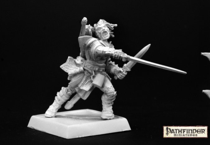 Pathfinder Miniatures: 60001 Valeros, Iconic Male Human Fighter