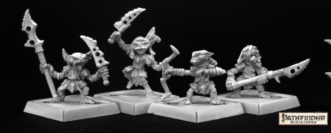 Pathfinder Miniatures: 60006 Goblin Warriors (4)
