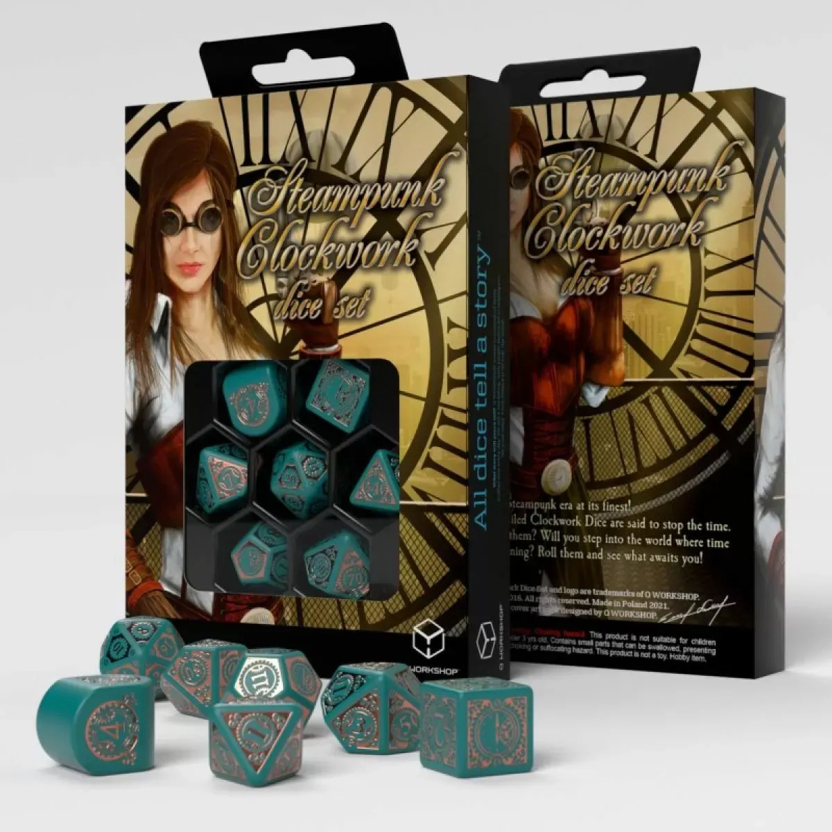 Steampunk Clockwork: Nautical Apparatus Modern Dice Set 7