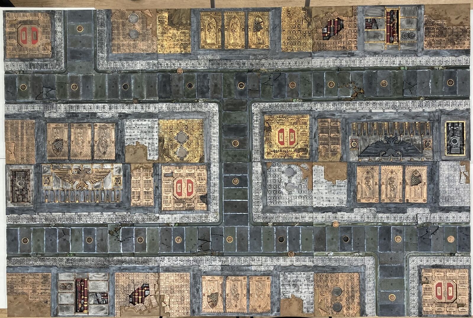 Warhammer 40k Realm of Battle: Sector Imperialis Tiles Set (7) (Second Hand)