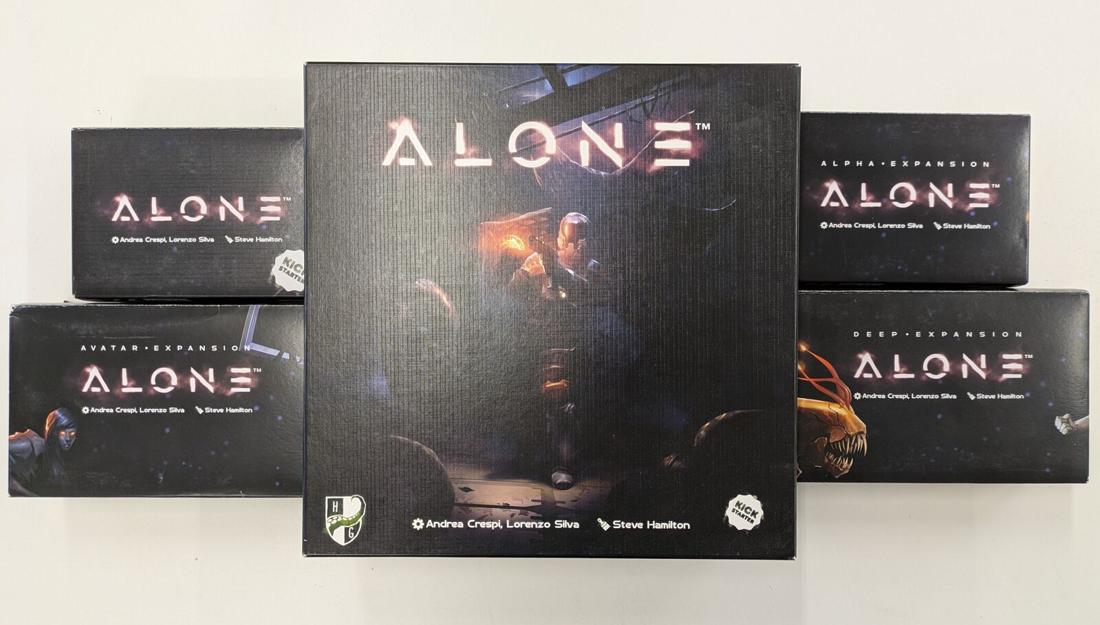 Alone Kickstarter Edition + Expansions (Alpha, Avatar, Deep KS Exclusives) (Second Hand)