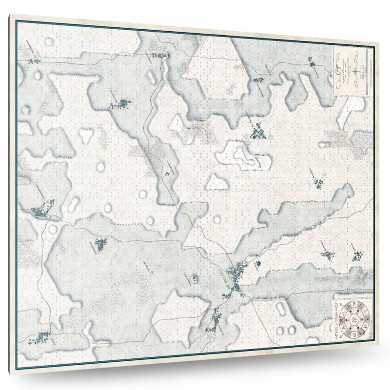 Battles of Napoleon: Volume I – EYLAU 1807: Mounted Map Board