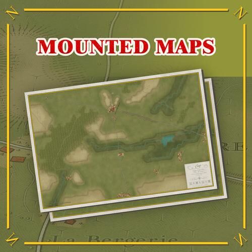 Battles of Napoleon Volume II: Quatre Bras 1815/Wartenburg 1813 - Mounted map